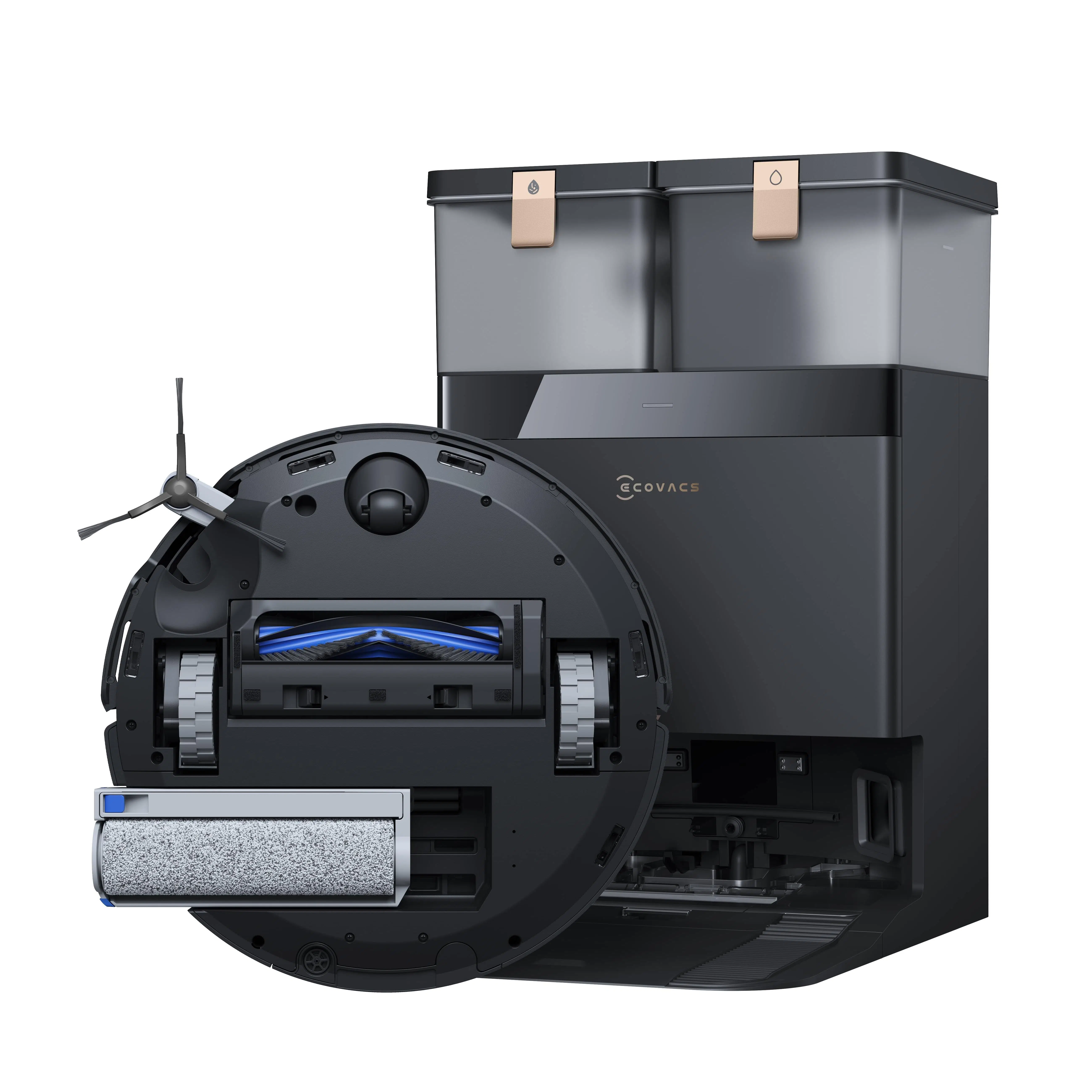 Ecovacs Deebot X8 Pro Omni Siyah Robot Süpürge ve Paspas 18000 Pa Emiş Gücü