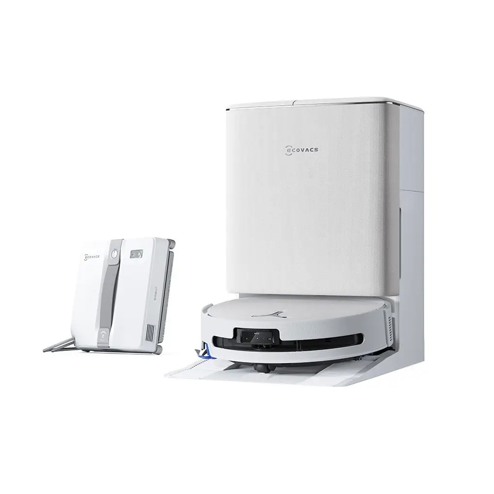 Ecovacs T90 Omni Robot Süpürge ve Winbot Mini Cam Silme Robotu 2li Temizlik Seti